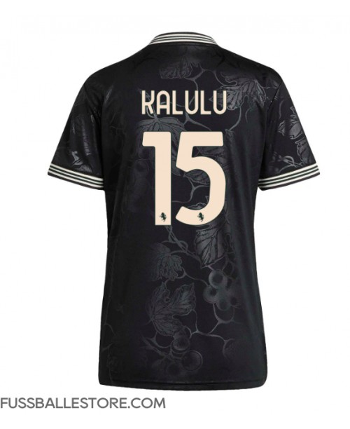 Günstige Juventus Pierre Kalulu #15 3rd trikot Damen 2025-26 Kurzarm Günstige Juventus Pierre Kalulu #15 3rd trikot Damen 2025-26 Kurzarm
